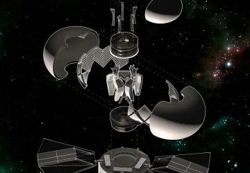 exploded construction of the Mars habitat
