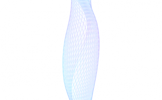 CAD wireframe of an organic tube
