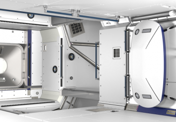 Aerospace Sleeping Compartment on a spacecraft wall