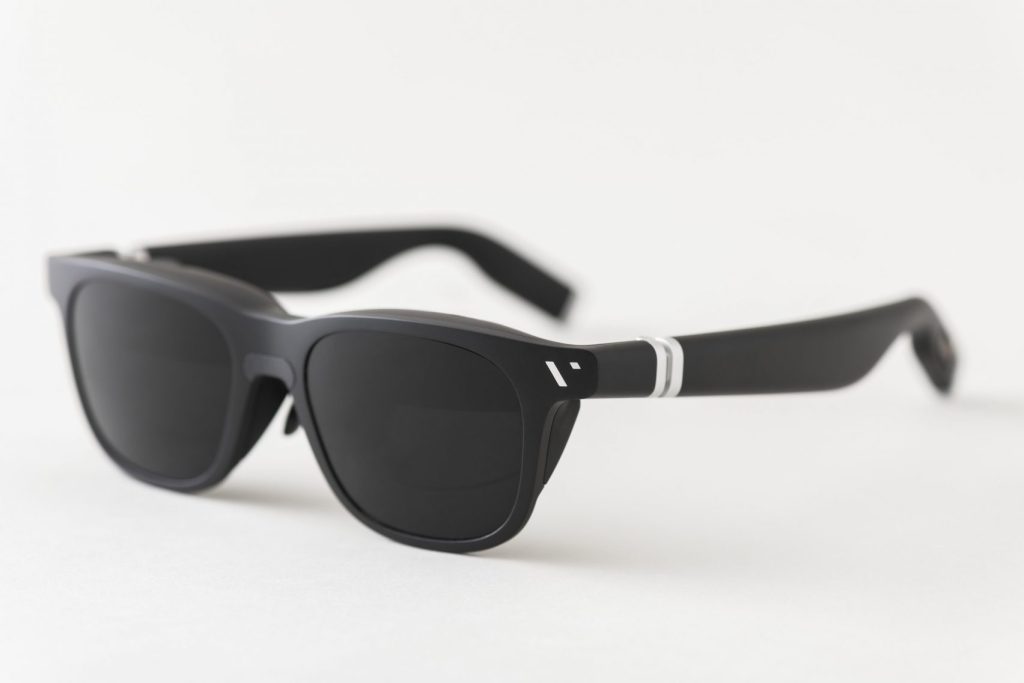 A product shot of Layer's Viture One smart glasses