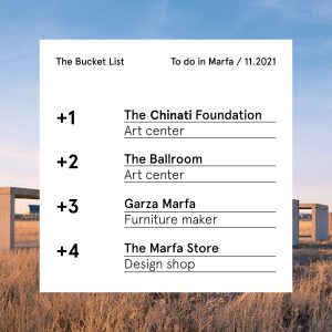 Smart List: To do in Marfa