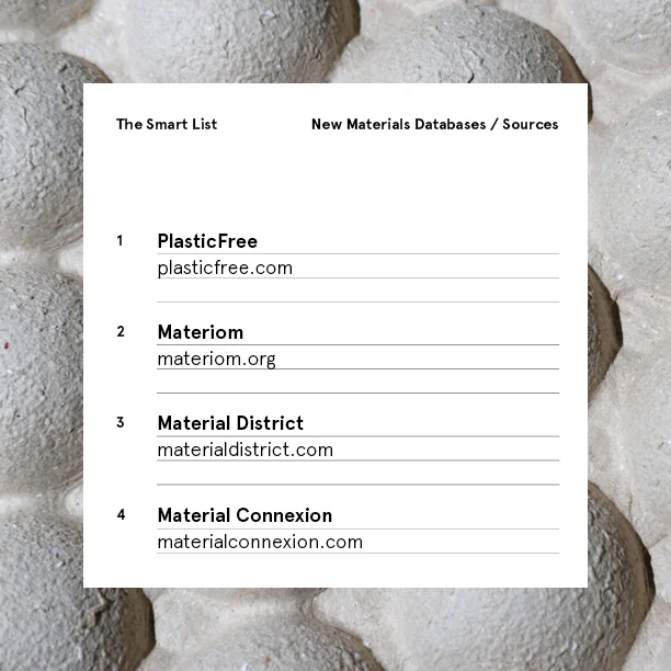 Smart List: New Material Databases